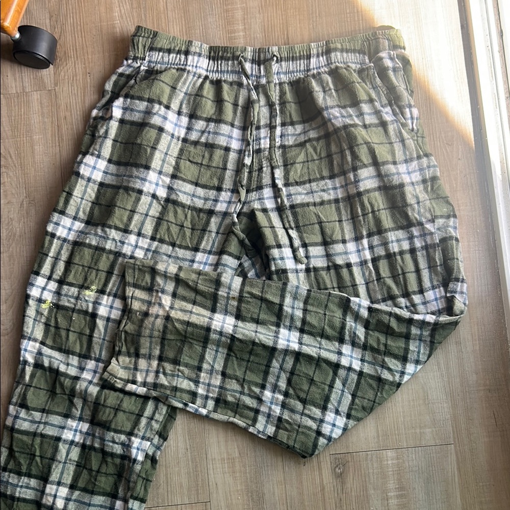 Plaid Green Men's Pants